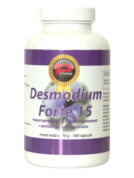 Desmodium Forte 15 (Extract 12:1 de Desmodium Adscendens), 400 mg, 180 capsule - Primo Nutrition
