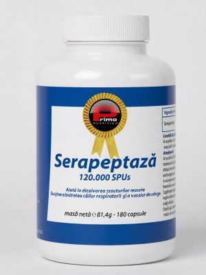Serrapeptase Forte, 120000 unitati, 180 capsule