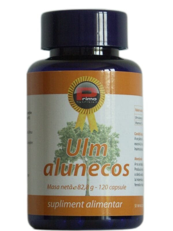 Ulm alunecos(Ulmus rubra), 500 mg/capsula- 120 capsule